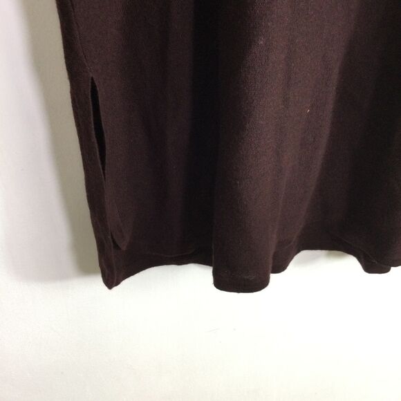 Eileen Fisher Womens Tunic Sweater Merino Wool Long Sleeves Brown Size Large - Picture 6 of 16